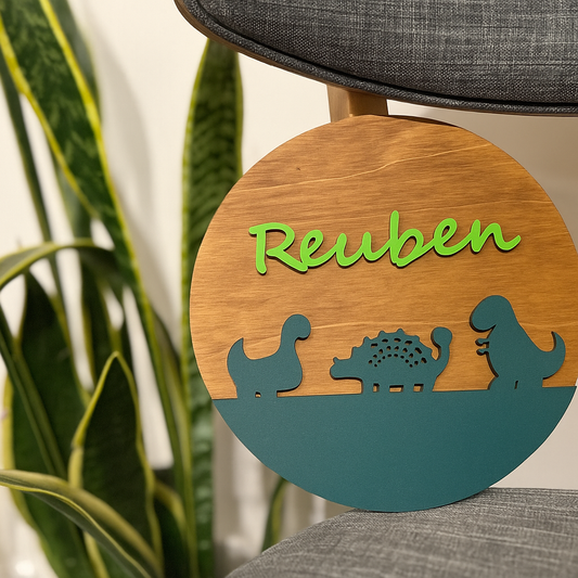 Custom Junior Dinosaur Round – Customs Name