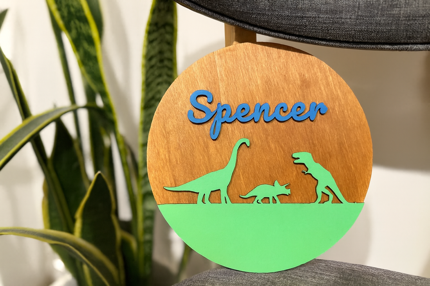 Custom Older Dinosaur Round – Customs Name