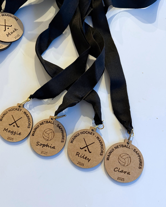 Custom MDF Sports Medals – Personalised for Your Team