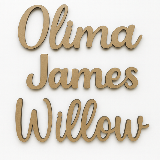 Custom MDF Name - 3mm
