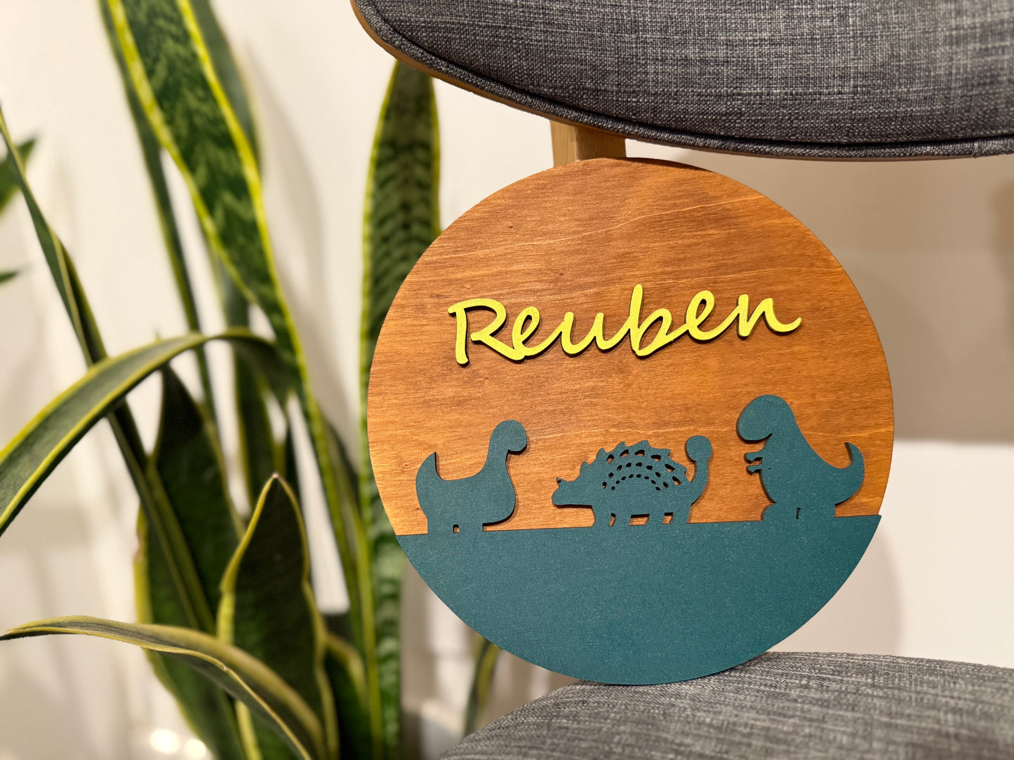 Custom Junior Dinosaur Round – Customs Name