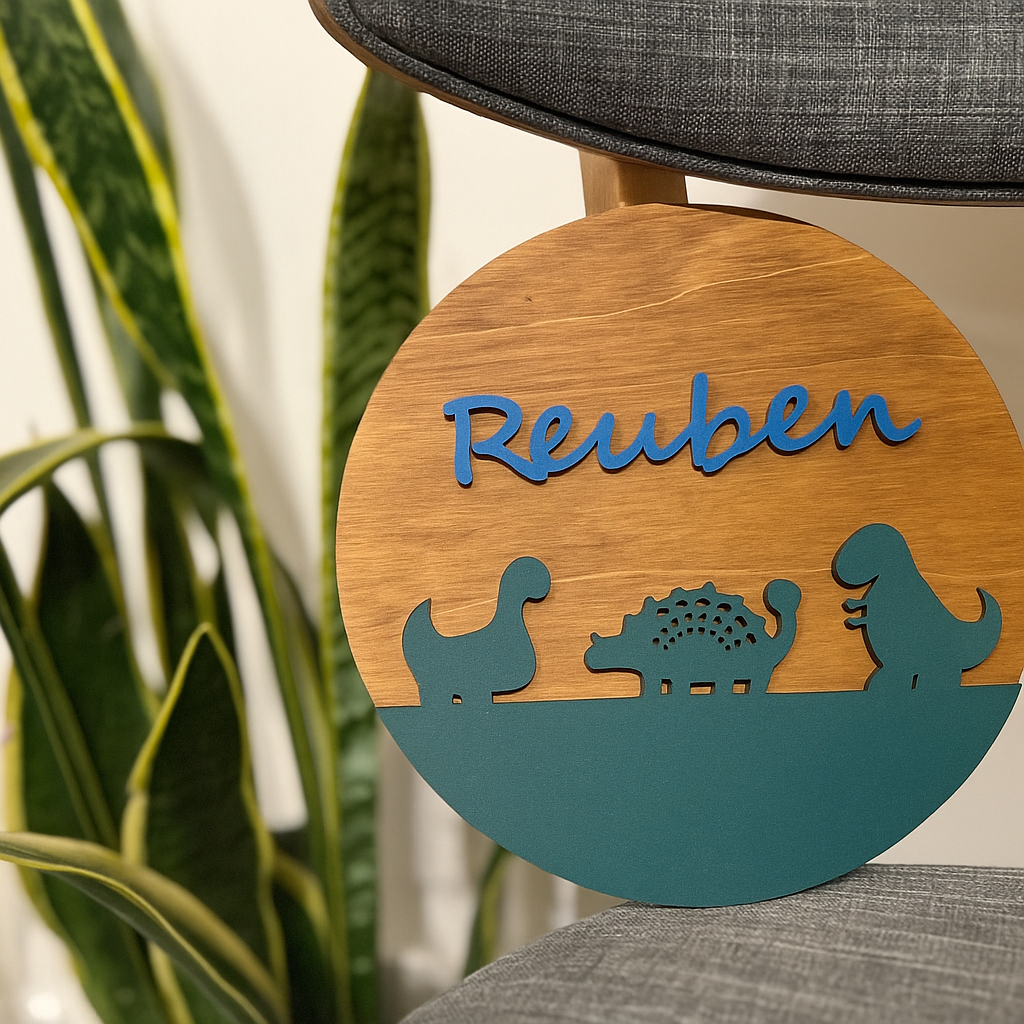 Custom Junior Dinosaur Round – Customs Name