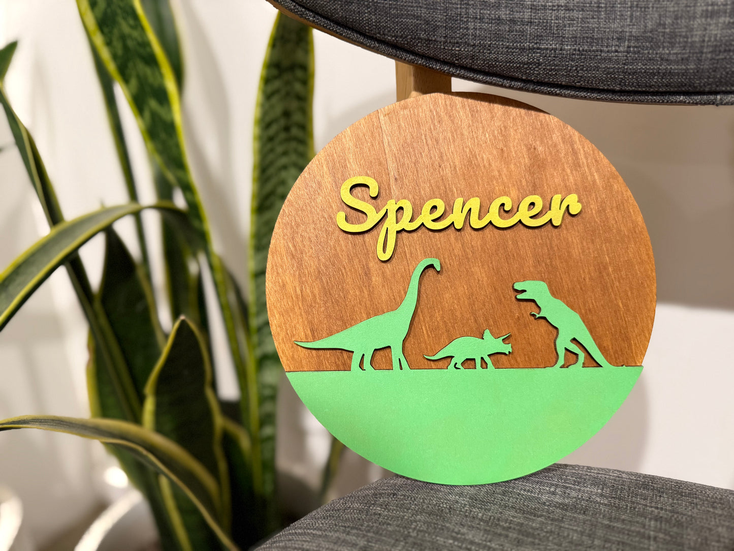 Custom Older Dinosaur Round – Customs Name