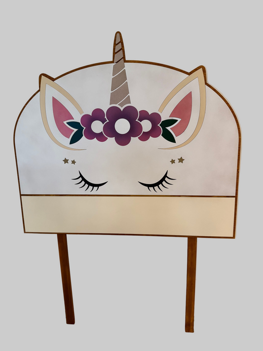 NEW! Unicorn Headboard with GLOW in the dark stars